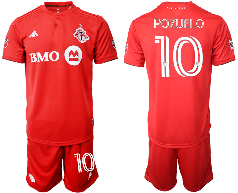 Men 2020-2021 club Toronto FC home #10 red Soccer Jerseys